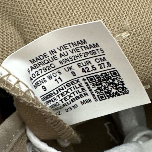 Converse Chuck Taylor All Star Sneakers Sizes M 9 / W 11 -Khaki A02792C NEW - Picture 10 of 11